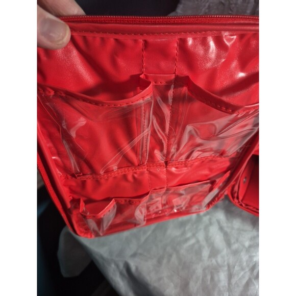 Vintage Time Magazine Locker Bag Red Excellent Condition Original Tag And Strap - Picture 13 of 16